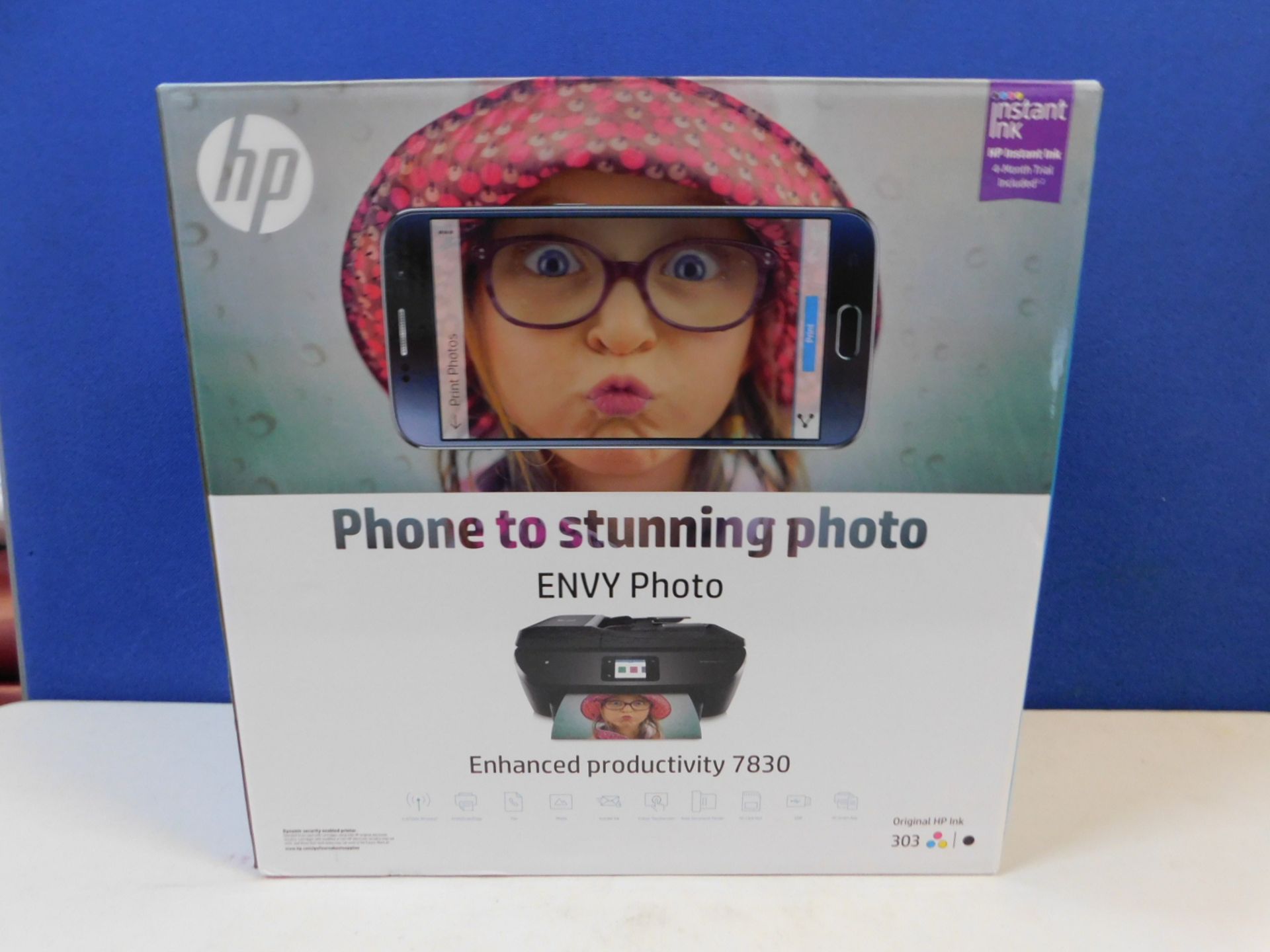 1 BOXED HP ENVY PHOTO 7830 ALL IN ONE PRINTER RRP Â£149.99