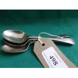 3 silver tea spoons (Sheffield 1913)