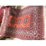 Tasseled port ground patterned carpet,