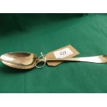 Decorative George III dessert spoon (believed London 1777)