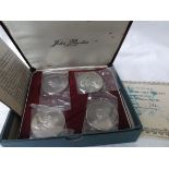 Set of 4 solid silver limited edition Churchill medals in original presentation box ex.