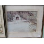 Russell Flint coloured print of ladies about to go boating