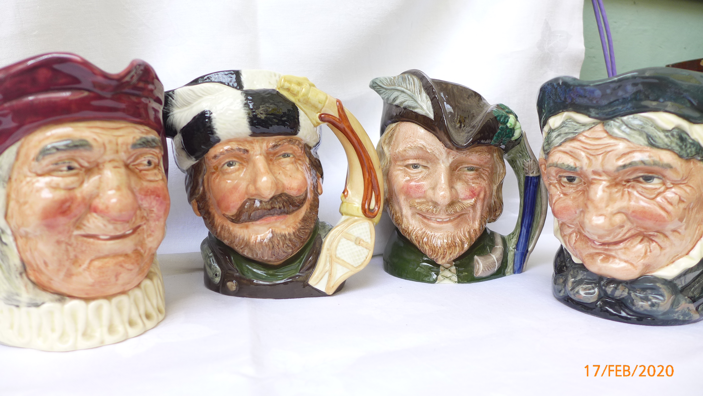 4 further Royal Doulton character jugs incl.