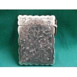 Silver card case (Birmingham 1908)