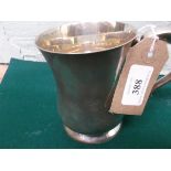 Silver Georgian style pint ale tankard (12 oz's (Sheffield 1960)