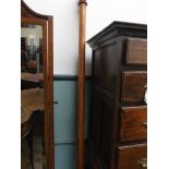 Mahogany curtain pole (approx 66" long)