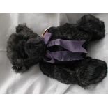 Larger purple as new Charlie Bear 'Victoria' with bag