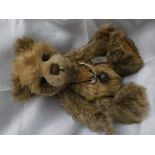As new light brown Charlie Bear 'Cinders' with bag