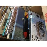 Box of books principally on wildlife and photography etc.