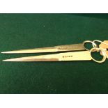 Pair of plated letter openers