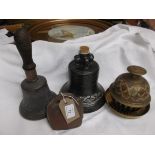 Metal bourbon whiskey Liberty bell keg, brass potpouri,