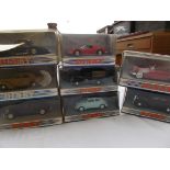 8 Dinky cars each in their original boxes
