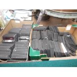 2 boxes of early glass slides