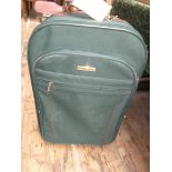 Green canvas travelling case