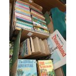 2 boxes principally comprising large selection of early Enid Blyton vols. etc.
