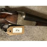 WILLIAM EVANS SIDE BY SIDE SIDELOCK 12 BORE SHOT GUN.