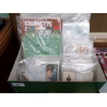 Selection of loose cigarette and other trade cards, loose leaf card holders,