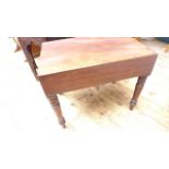 Mahogany former bidet (no inset) with cover