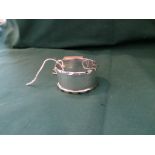 Silver napkin ring with decorative border (Birmingham 1934)