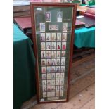 Framed rectangular Players cigarette card of King George VI Coronation and ceremonial dress (40