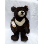 Brown and white Steiff limited edition bear,