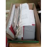 Box of Masonic paperwork incl. summons, information phamplets, ceremonial instruction books etc.