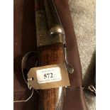 Aya double barreled side by side 12 bore shotgun, (No.