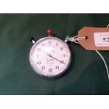 Hanhart Amigo stopwatch in plated case