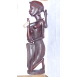 Similar tribal art carving of a young woman