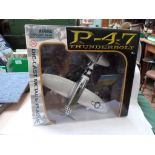Mint boxed model of a P47 Thunderbolt Aircraft