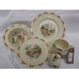 Mid 20th century 5 piece Royal Doulton Bunnykins breakfast set