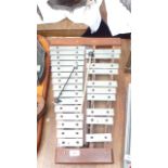 25 key metal xylophone with 2 hammers