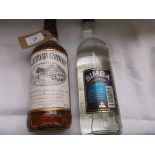 Bottle of Southern Comfort (70cl) and a bottle of Simba full strength cane spirit (750ml)