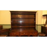 OUTSTANDING GEORGIAN OAK DRESSER,