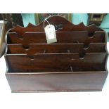 Mahogany portable stationery cabinet