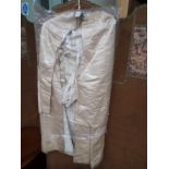 Early cream satin christening gown,
