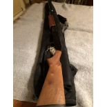 Mossberg pump action three shot, single barrel, .