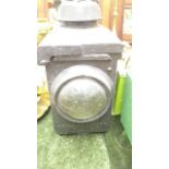 Larger metal cased lamp holder inset handled lamp fitting