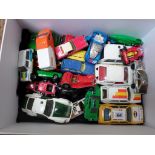 Box of die cast cars