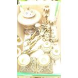 Selection of candleholders,