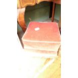 Pink draylon dressing stool
