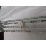 4 glass walking canes