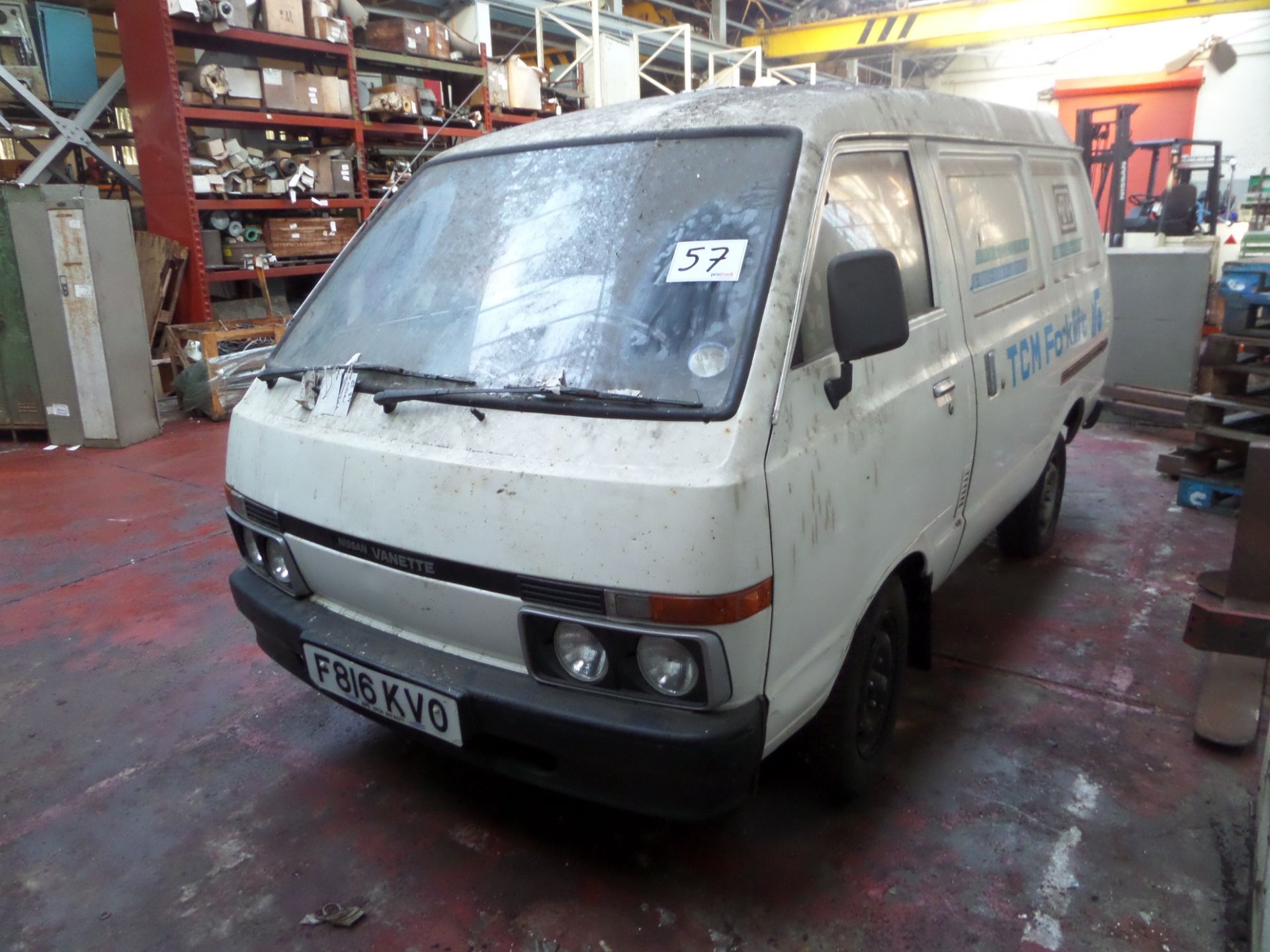 NISSAN VANETTE DIESEL - 1952cc Diesel - VIN: VSKBEC220U0974570 - Year: 1989 - 86,204 miles - Panel