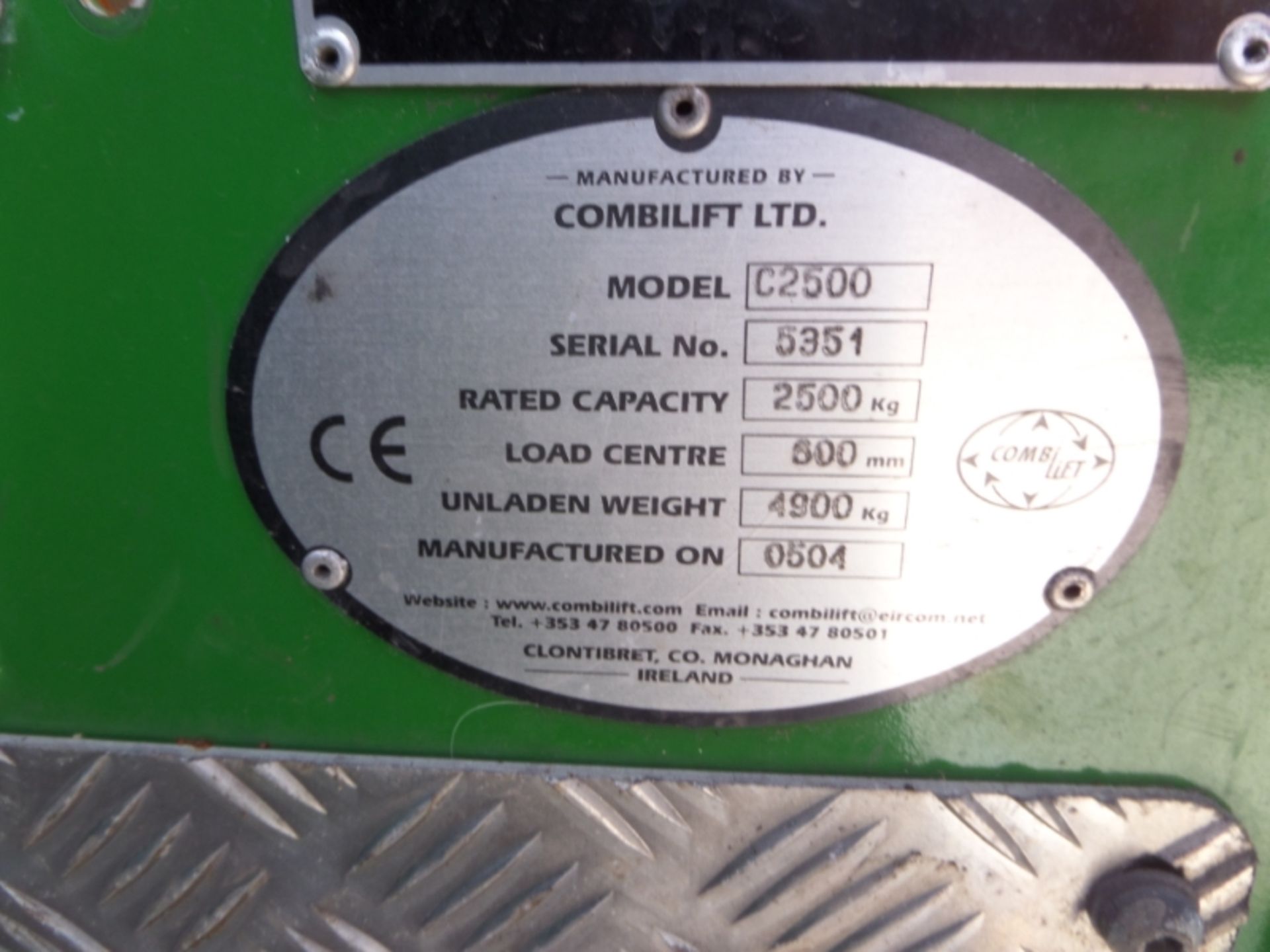 COMBILIFT C2500 Plant LPG / CNG - VIN: 5351 - Year: 2004 - 5,743 Hours - Duplex 5M Combiloader, Fork - Image 5 of 7