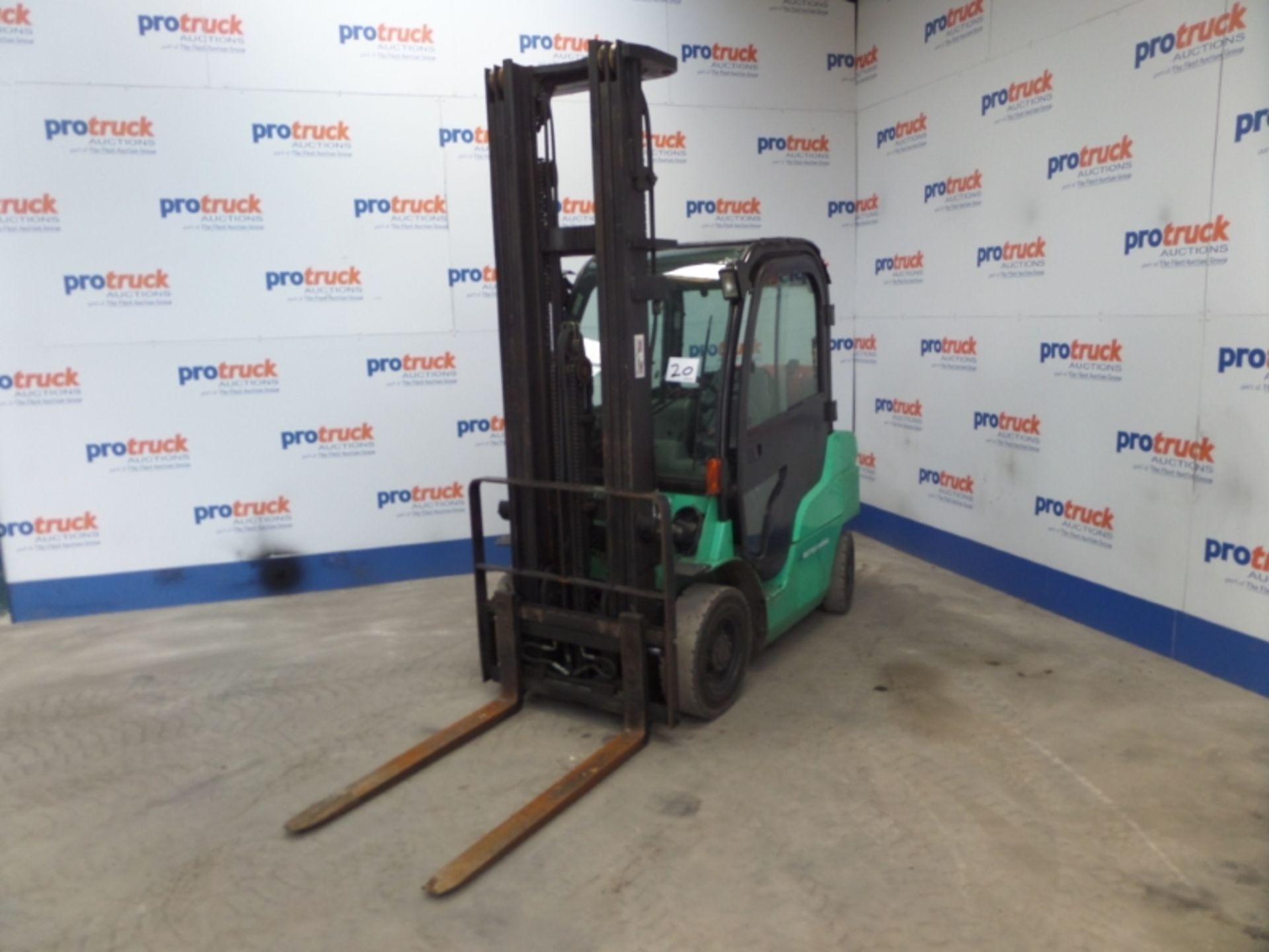 MITSUBISHI FG25N Plant LPG / CNG - VIN: EF17DL51135 - 4,336 Hours - Triplex 6.5M Forklift,