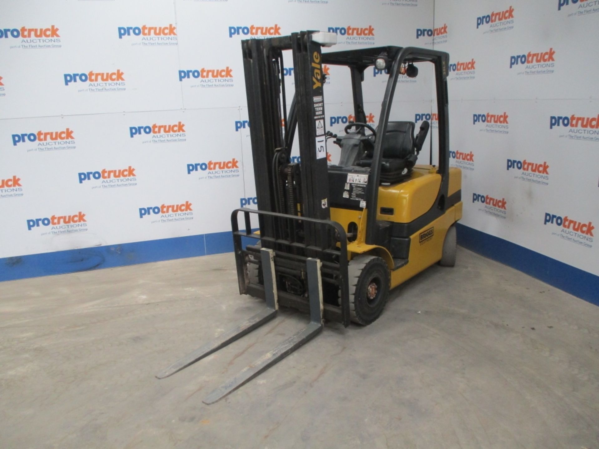 YALE GDP25LX E2200 Plant Diesel - VIN: A974B01866M - Year: 2014 - 3,355 Hours - Duplex Forklift,