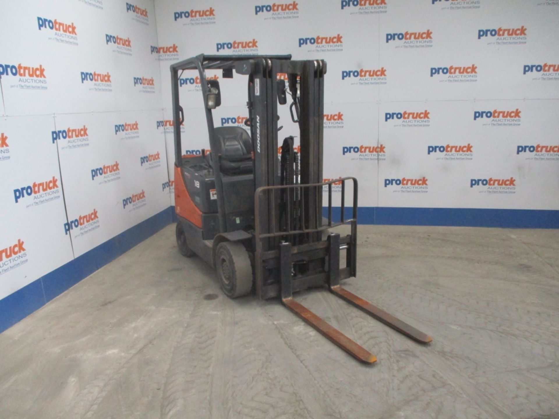 DOOSAN D18S Plant Diesel - VIN: FDA02124000504 - Year: 2012 - 7,780 Hours - 4.5M Triplex Forklift, - Image 2 of 7