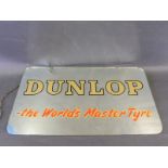 A Dunlop 'The World's Master Tyre' rectangular mirror, 20 x 12".