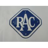 A small lozenge shaped RAC enamel sign, in excellent condition, 8 x 8".