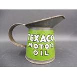 A Texaco Motor Oil pint pourer, in excellent condition.